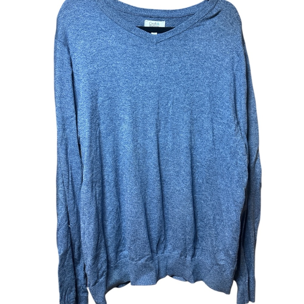 Croft & Barrow V-Neck Sweater Blue
